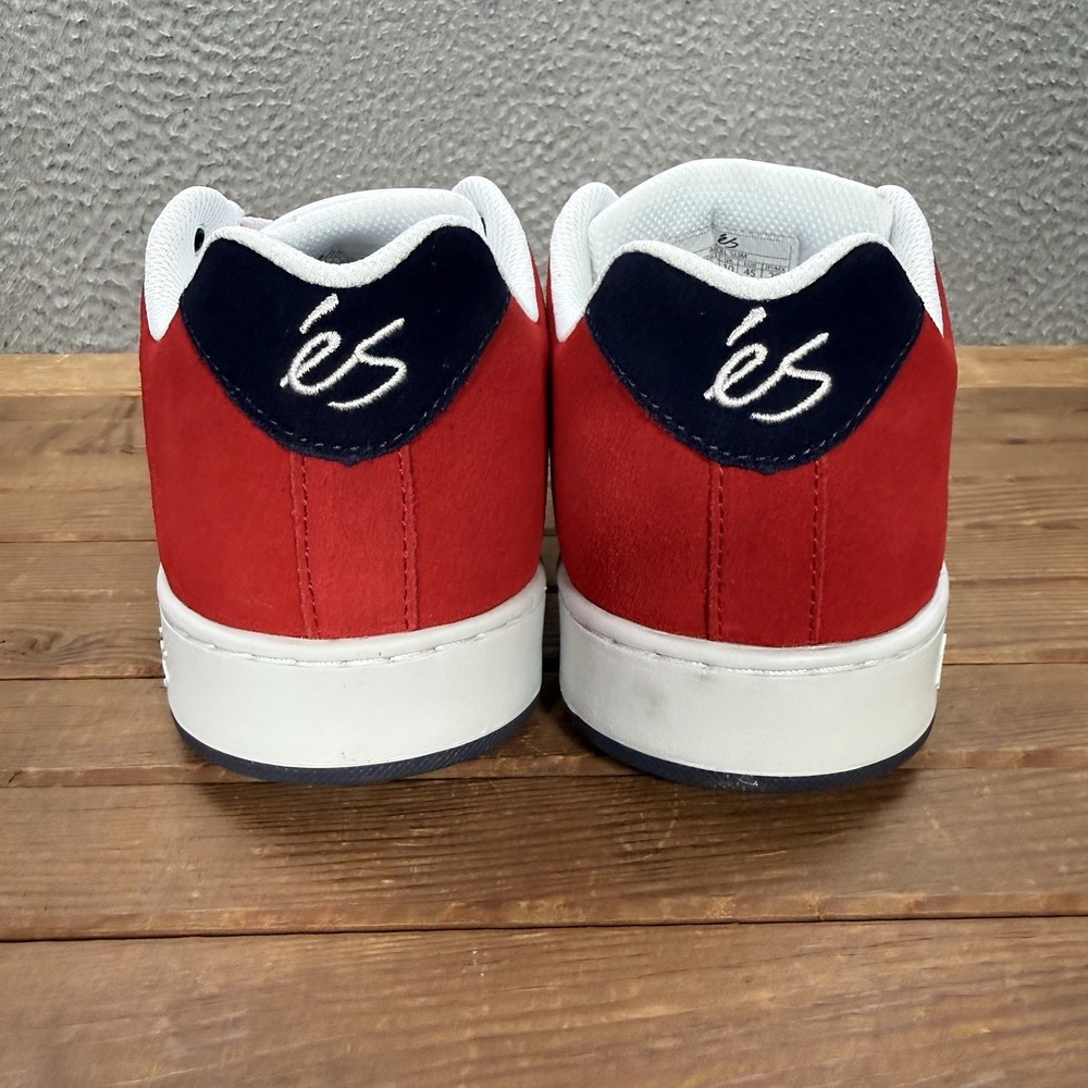 eS Shoes Mens 11 Red White Blue Accel Slim Skateboarding Sneakers Skater NEW - Picture 8 of 12